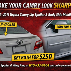 2007-2011 CAMRY BODY SIDE MOLDING LIP SPOILER DUO